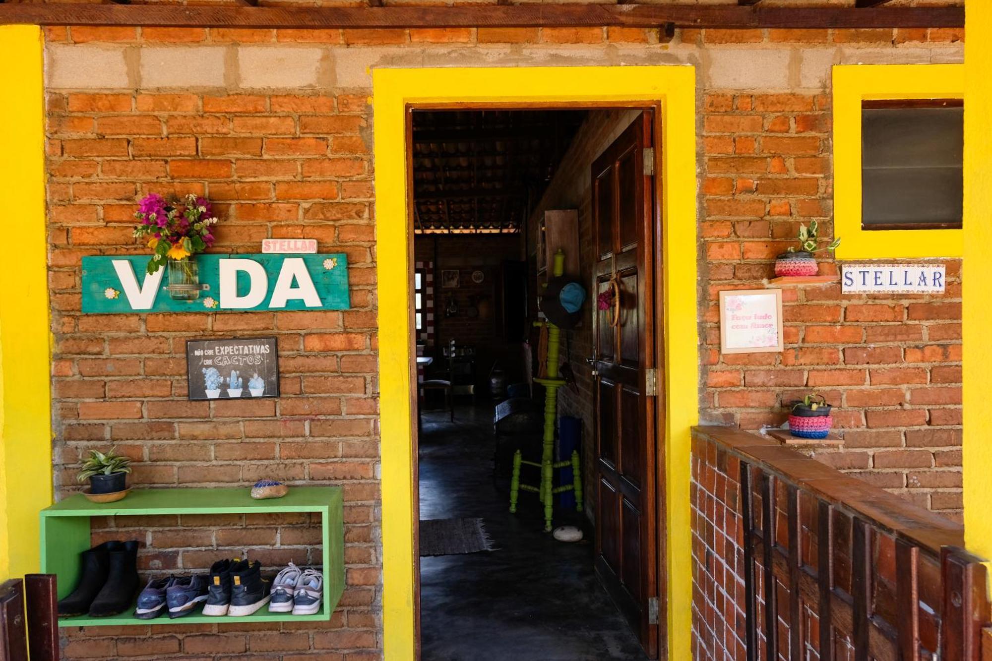Chale Com Vista Privilegiada Pilões de Dentro Kültér fotó