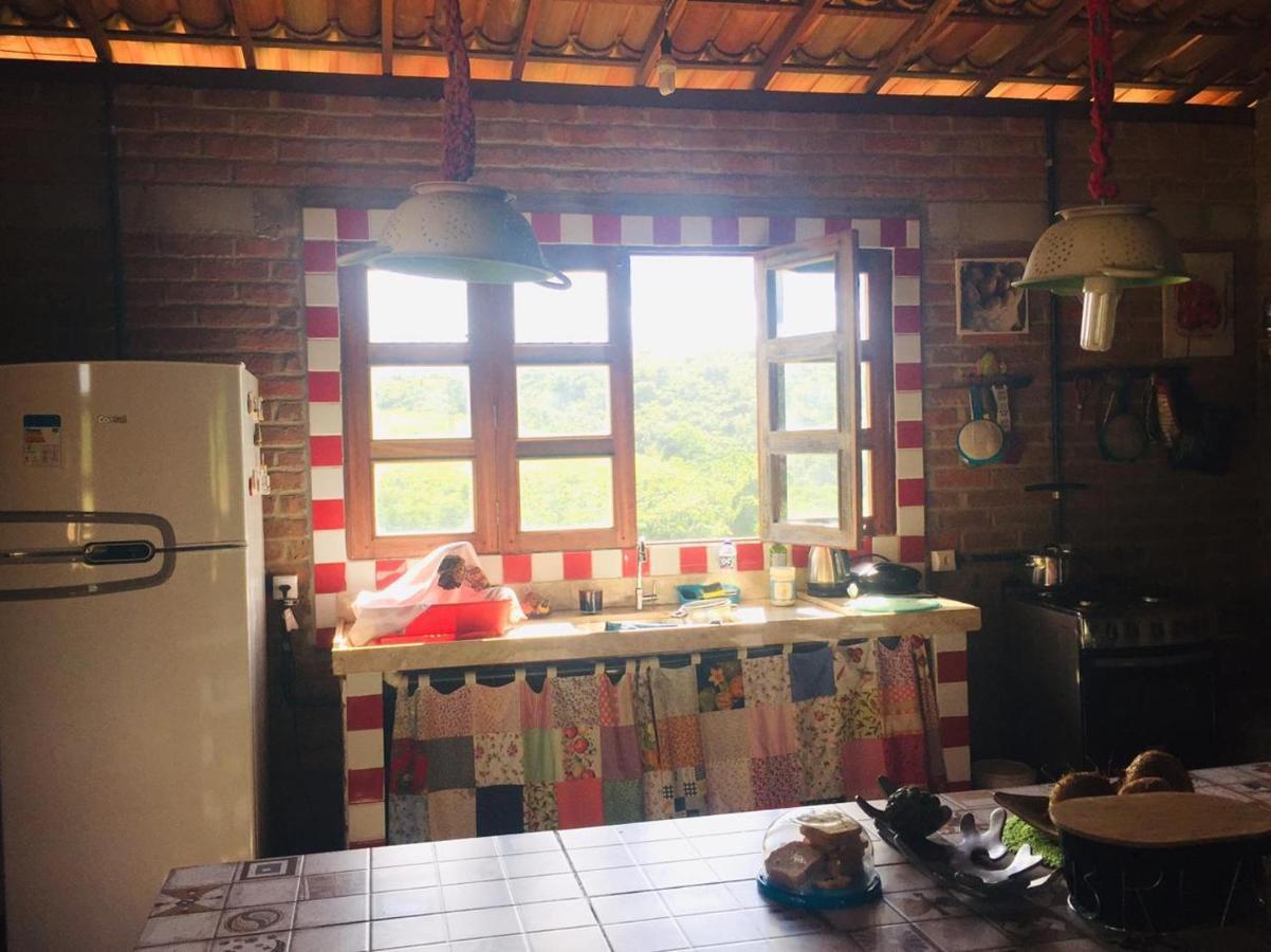 Chale Com Vista Privilegiada Pilões de Dentro Kültér fotó